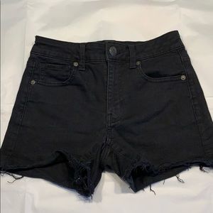 American Eagle Black Jean Shorts - Size 4